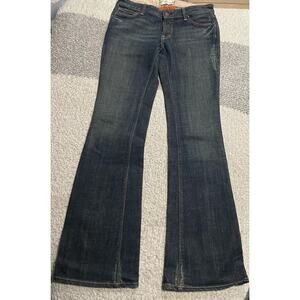 Pierce Jeans Womens 28 Mid Rise Flare Leg Blue Made in USA Style 75148 600 Y2k